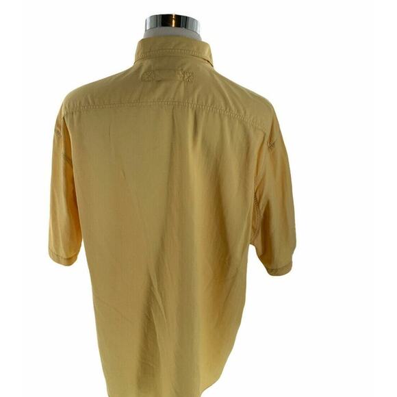 Duluth Trading Co Shirt Mens 2XL Short Sleeve Chest Pocket Button Down Preppy - Picture 3 of 7